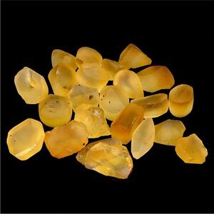 52.44Ct Natural Brazilian Yellow Citrine Gemstones Rough cut 23pcs IF to VVS